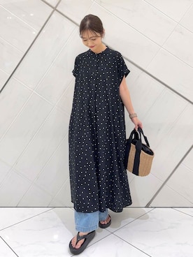 「newarrival」｜「アイテム（ワンピース/ドレス）」を使った、イノウエ ユミさん（レディース・158cm）の夏コーディネート