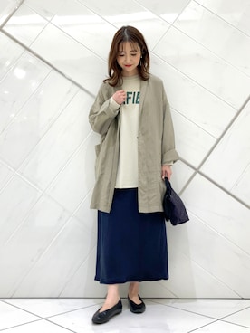 井上　裕美さん（レディース・158cm）の冬コーディネート