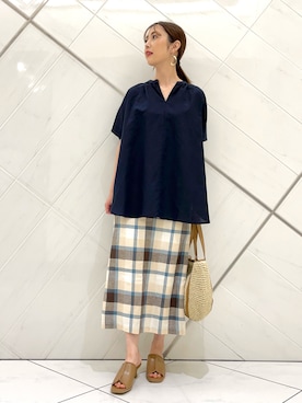 井上　裕美さん（レディース・158cm）の夏コーディネート