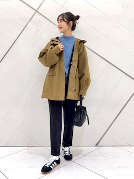 「アイテム（その他アウター）」を使った、井上　裕美さん（レディース・158cm）の秋コーディネート