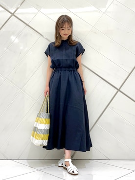 イノウエ ユミさん（レディース・158cm）の夏コーディネート