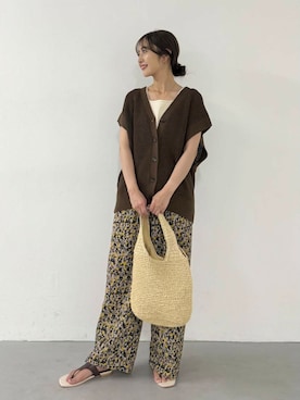 「骨格ウェーブ型」｜イノウエ ユミさん（レディース・158cm）の夏コーディネート