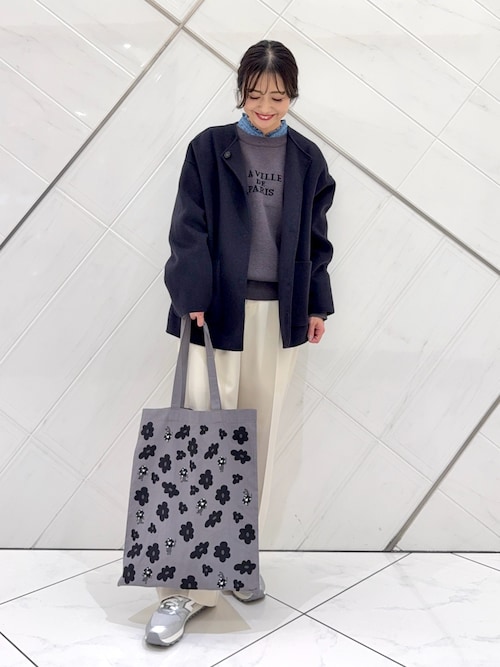 セール】ウールリバーノーカーラミドルコート（その他アウター