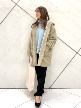 井上　裕美さん（レディース・158cm）の冬コーディネート