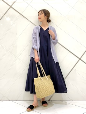 井上　裕美さん（レディース・158cm）の夏コーディネート