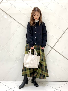 井上　裕美さん（レディース・158cm）の秋コーディネート