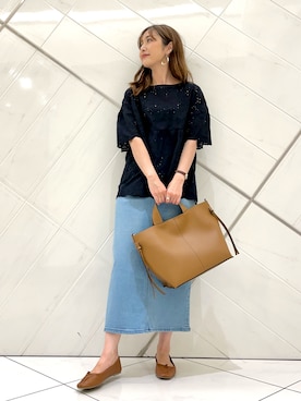 井上　裕美さん（レディース・158cm）の夏コーディネート