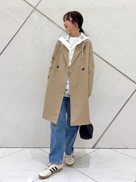 「FORK&SPOON（フォークアンドスプーン）のアイテム」を使った、井上　裕美さん（レディース・158cm）の春コーディネート