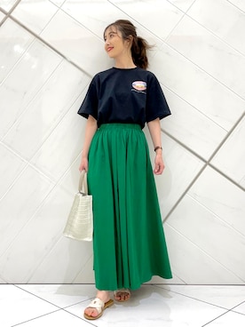 井上　裕美さん（レディース・158cm）の夏コーディネート