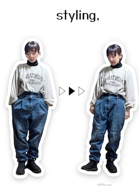 「アイテム（ヘアピン、イエロー系）」を使った、kinokonokoさん（レディース・152cm）の春コーディネート