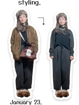 kinokonokoさん（レディース・152cm）の冬コーディネート