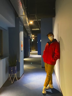 「Gramicci（グラミチ）のアイテム（トップス）」を使った、べやしーさん（メンズ・176cm）の秋コーディネート