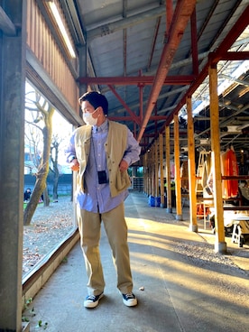 「アイテム（財布）」を使った、べやしーさん（メンズ・176cm）の冬コーディネート