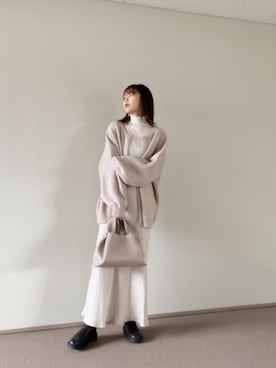 「spoon store（スプーンストア）のアイテム（トップス）」を使った、no nameさん（レディース・161cm）の冬コーディネート