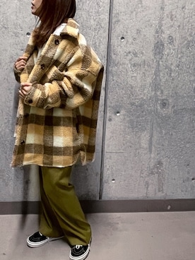 「スタッフコーデ」｜「アイテム（その他アウター）」を使った、murasaki_officialさん（レディース・150cm）の冬コーディネート