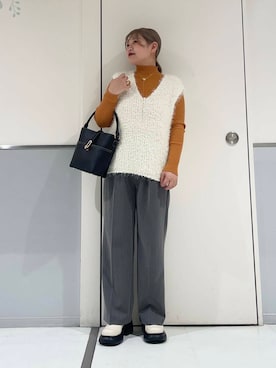 「SENSE OF PLACE by URBAN RESEARCH（センスオブプレイスバイアーバンリサーチ）の『消臭』サイドゴアボリュームソールブーツ（ブーツ）」を使った、ルナさん（レディース・154cm）の秋コーディネート