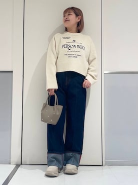 「sopアミュエスト博多店」｜ルナさん（レディース・154cm）の冬コーディネート