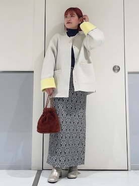 「sopアミュエスト博多店」｜ルナさん（レディース・154cm）の冬コーディネート