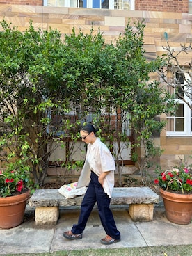 「DIME（ダイム）のアイテム」を使った、yuaさん（レディース・156cm）の春コーディネート