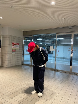 「BAL（バル）のアイテム（帽子）」を使った、yuaさん（レディース・156cm）の春コーディネート