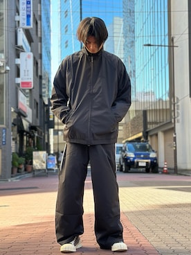 「WHITELAND（ホワイトランド）のアイテム（その他パンツ）」を使った、佐々木空翔(ササキヒロト)さん（メンズ・175cm）の冬コーディネート