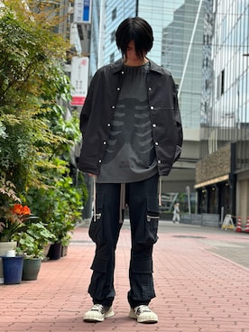 「DANKE SCHON（ダンケシェーン）のアイテム（その他アウター）」を使った、佐々木空翔(ササキヒロト)さん（メンズ・175cm）の春コーディネート