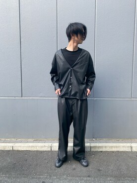 「DANKE SCHON（ダンケシェーン）のアイテム（スラックス）」を使った、佐々木空翔(ササキヒロト)さん（メンズ・175cm）の秋コーディネート