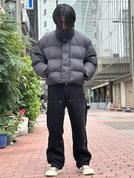 「DANKE SCHON（ダンケシェーン）のアイテム（ダウンジャケット/コート）」を使った、佐々木空翔(ササキヒロト)さん（メンズ・175cm）の秋コーディネート