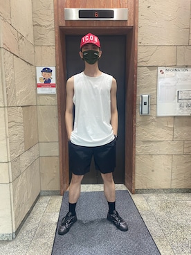 「L.H.P Private Brand（エルエイチピープライベートブランド）のアイテム」を使った、佐々木空翔(ササキヒロト)さん（メンズ・175cm）の夏コーディネート