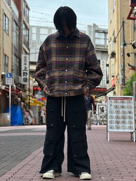 「DANKE SCHON（ダンケシェーン）のアイテム（その他アウター）」を使った、佐々木空翔(ササキヒロト)さん（メンズ・175cm）の秋コーディネート
