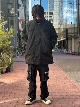 「DANKE SCHON（ダンケシェーン）のアイテム（その他アウター）」を使った、佐々木空翔(ササキヒロト)さん（メンズ・175cm）の冬コーディネート