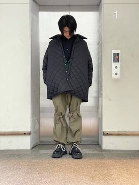 「WHITELAND（ホワイトランド）のアイテム（ブルゾン）」を使った、佐々木空翔(ササキヒロト)さん（メンズ・175cm）の冬コーディネート