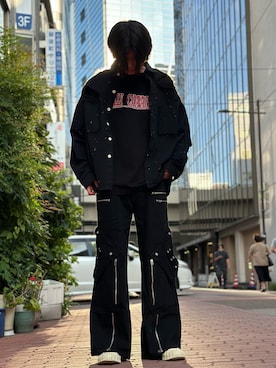 「DANKE SCHON（ダンケシェーン）のアイテム（デニムジャケット）」を使った、佐々木空翔(ササキヒロト)さん（メンズ・175cm）の秋コーディネート