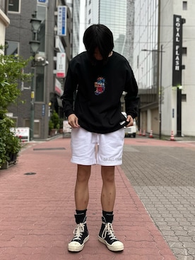 「A4A（エーフォーエー）のアイテム（パンツ）」を使った、佐々木空翔(ササキヒロト)さん（メンズ・175cm）の春コーディネート