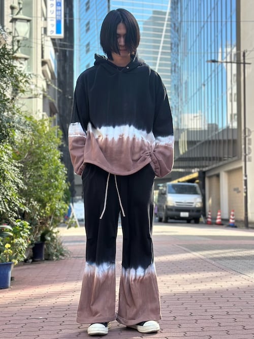 セール】DankeSchon/ダンケシェーン/STEP DYE SWEAT HOODIE