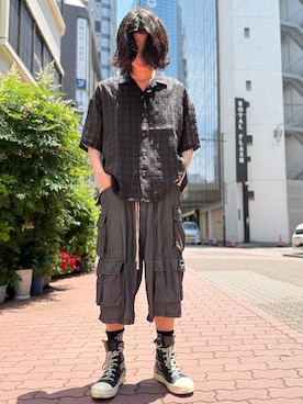 「DANKE SCHON（ダンケシェーン）のアイテム（パンツ）」を使った、佐々木空翔(ササキヒロト)さん（メンズ・175cm）の夏コーディネート