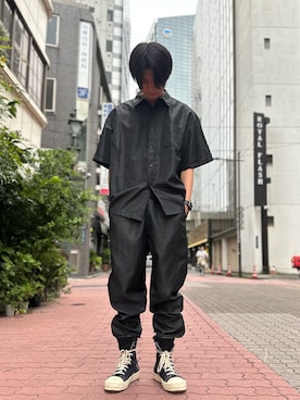 「WHITELAND（ホワイトランド）のアイテム（その他パンツ）」を使った、佐々木空翔(ササキヒロト)さん（メンズ・175cm）の夏コーディネート