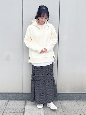 「SLURR（スラ―）のアイテム」を使った、˚࿀̊˚さん（レディース・158cm）の春コーディネート
