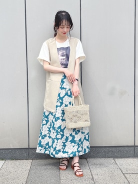 ˚࿀̊˚さん（レディース・158cm）の夏コーディネート