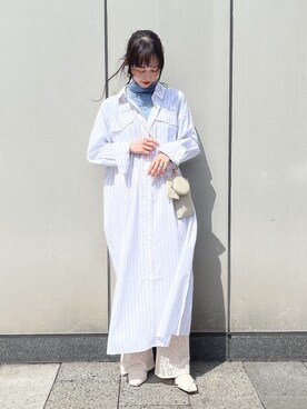 「SLURR（スラ―）のアイテム」を使った、˚࿀̊˚さん（レディース・158cm）の春コーディネート