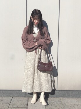 ˚࿀̊˚さん（レディース・158cm）の冬コーディネート