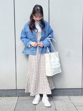 ˚࿀̊˚さん（レディース・158cm）の春コーディネート