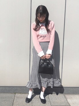 「ボストンバッグ」｜˚࿀̊˚さん（レディース・158cm）の冬コーディネート