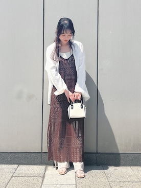 「SLURR（スラ―）のアイテム」を使った、˚࿀̊˚さん（レディース・158cm）の春コーディネート