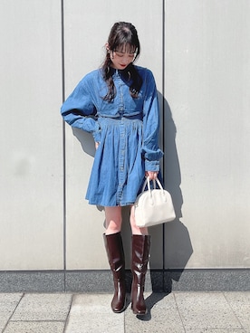 「ボストンバッグ」｜˚࿀̊˚さん（レディース・158cm）の春コーディネート