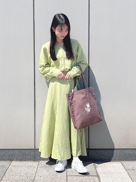 「SLURR（スラ―）のアイテム」を使った、˚࿀̊˚さん（レディース・158cm）の春コーディネート