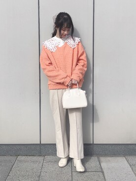 「ボストンバッグ」｜˚࿀̊˚さん（レディース・158cm）の冬コーディネート