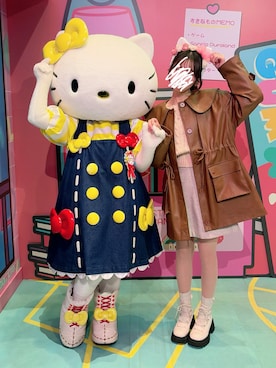 「アイテム（ノーカラージャケット）」を使った、あこさん（レディース・159cm）の秋コーディネート