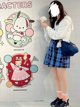 「アイテム（パーカー）」を使った、あこさん（レディース・159cm）の秋コーディネート