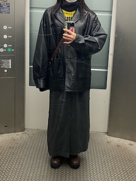 mさん（レディース・158cm）の冬コーディネート